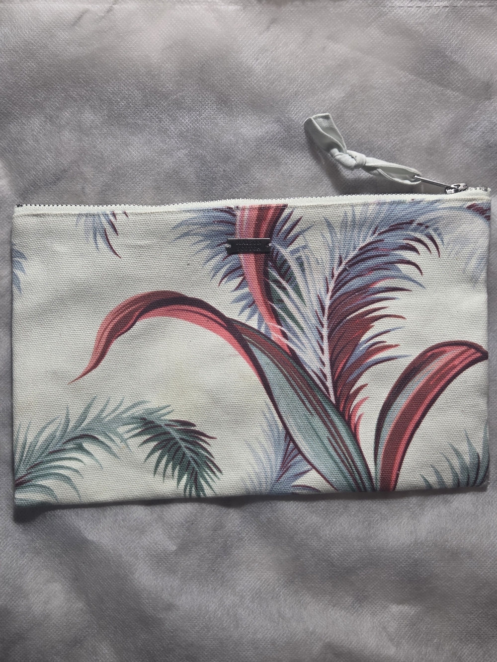 Maison Scotch Tropical Print Multi-Purpose Bag/Pouch 100% Cotton NWOT